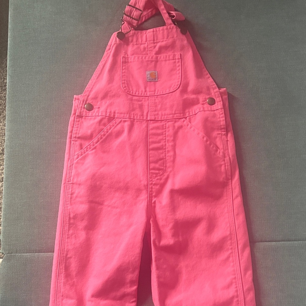 Carhartt Bright Pink Kids Overalls